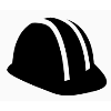 Employment: Icon of a construction hard hat.